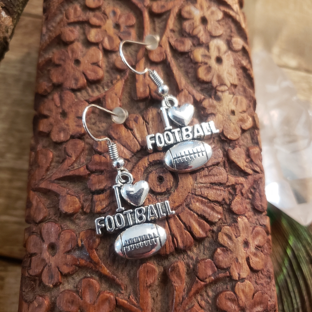 Football Earrings SportyTailgating PartyNflCollegeSports Football Jewelry 15$
